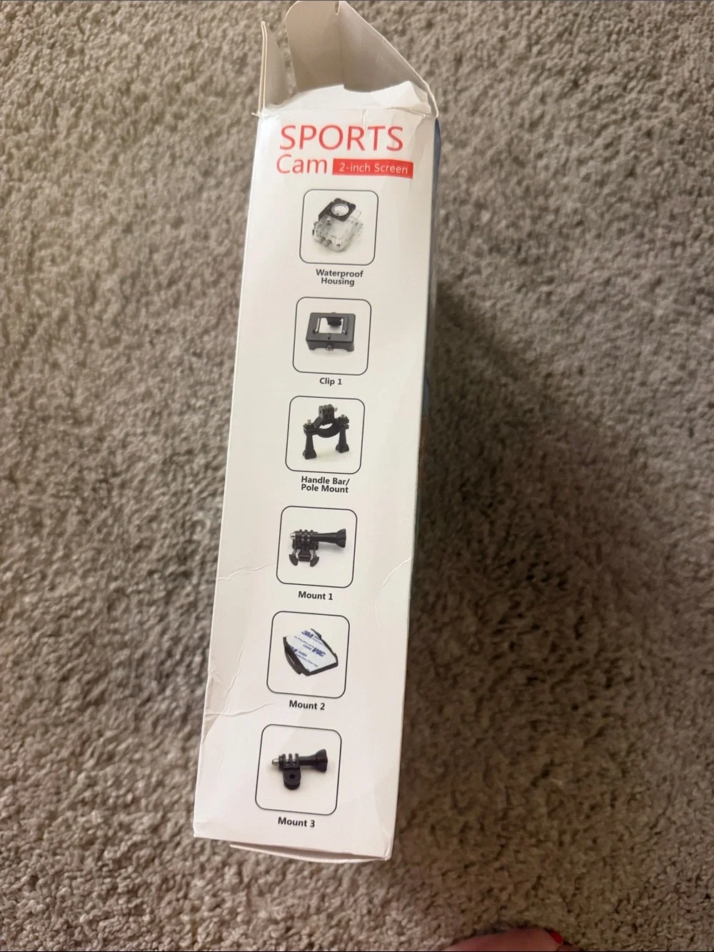 Sports cam black action
